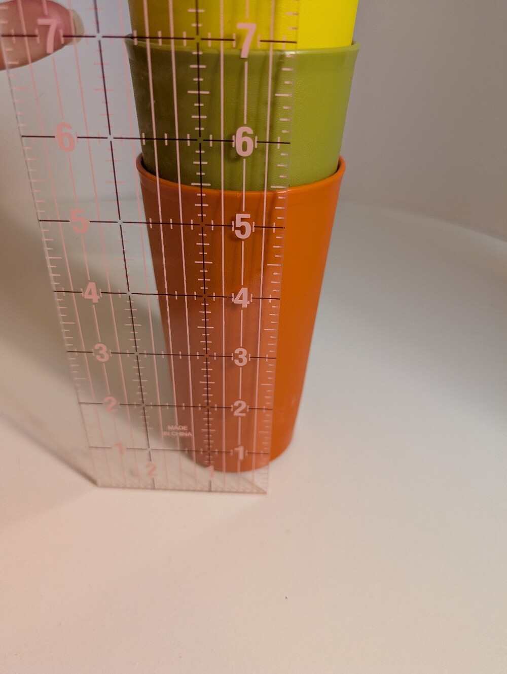 Vintage Tupperware Harvest Color Tumblers Set Of 4 Brown Green Orange Yellow - Picture 5 of 5